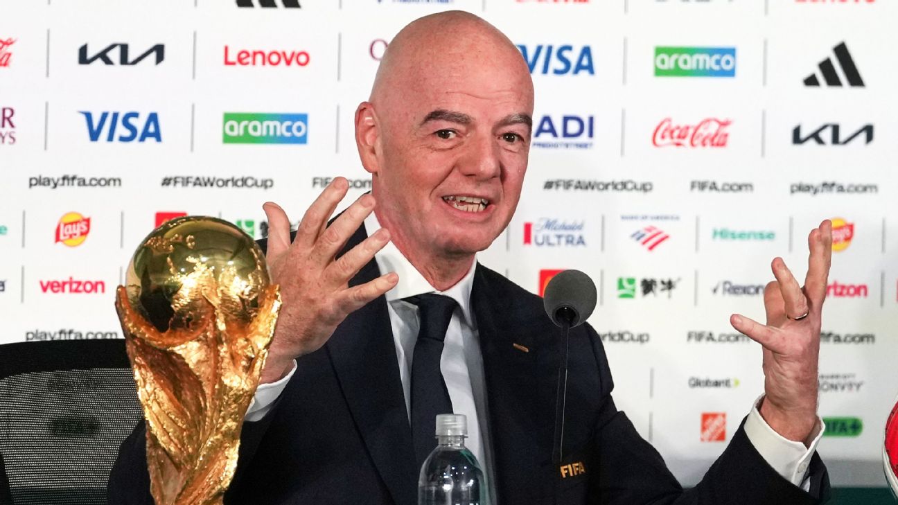 因凡蒂诺谈世界杯签证与票价：FIFA主张冷静处理